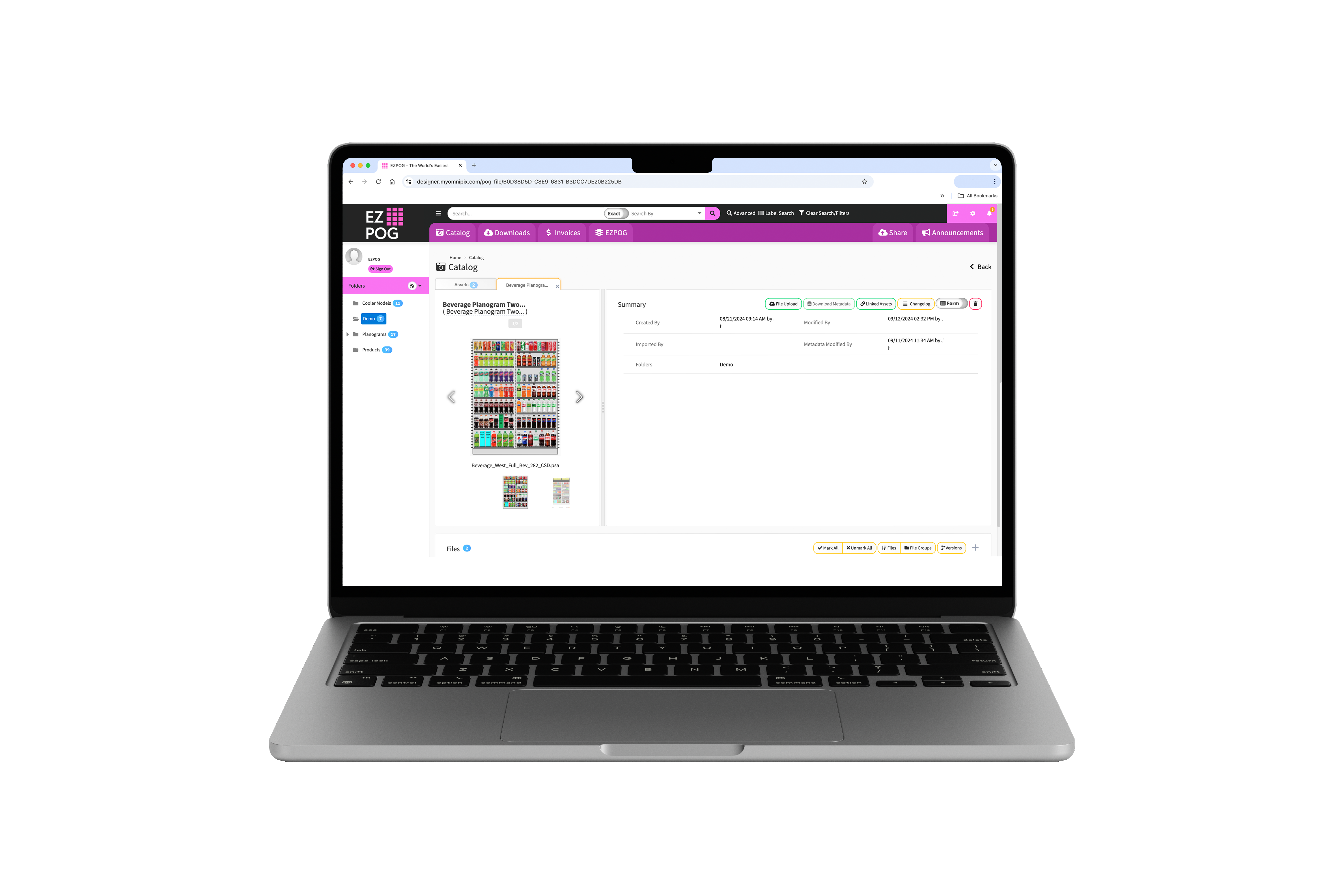 View and house all data on your planograms.